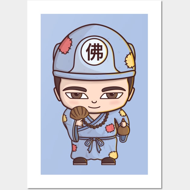 God of Beggar JI GONG CHIBI Wall Art by PNKid